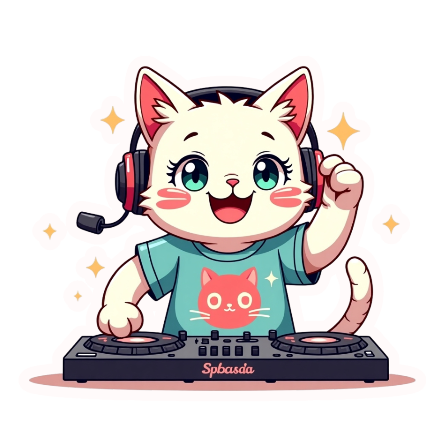 Kawaii Cat Sticker Design 03 [Digital Download]
