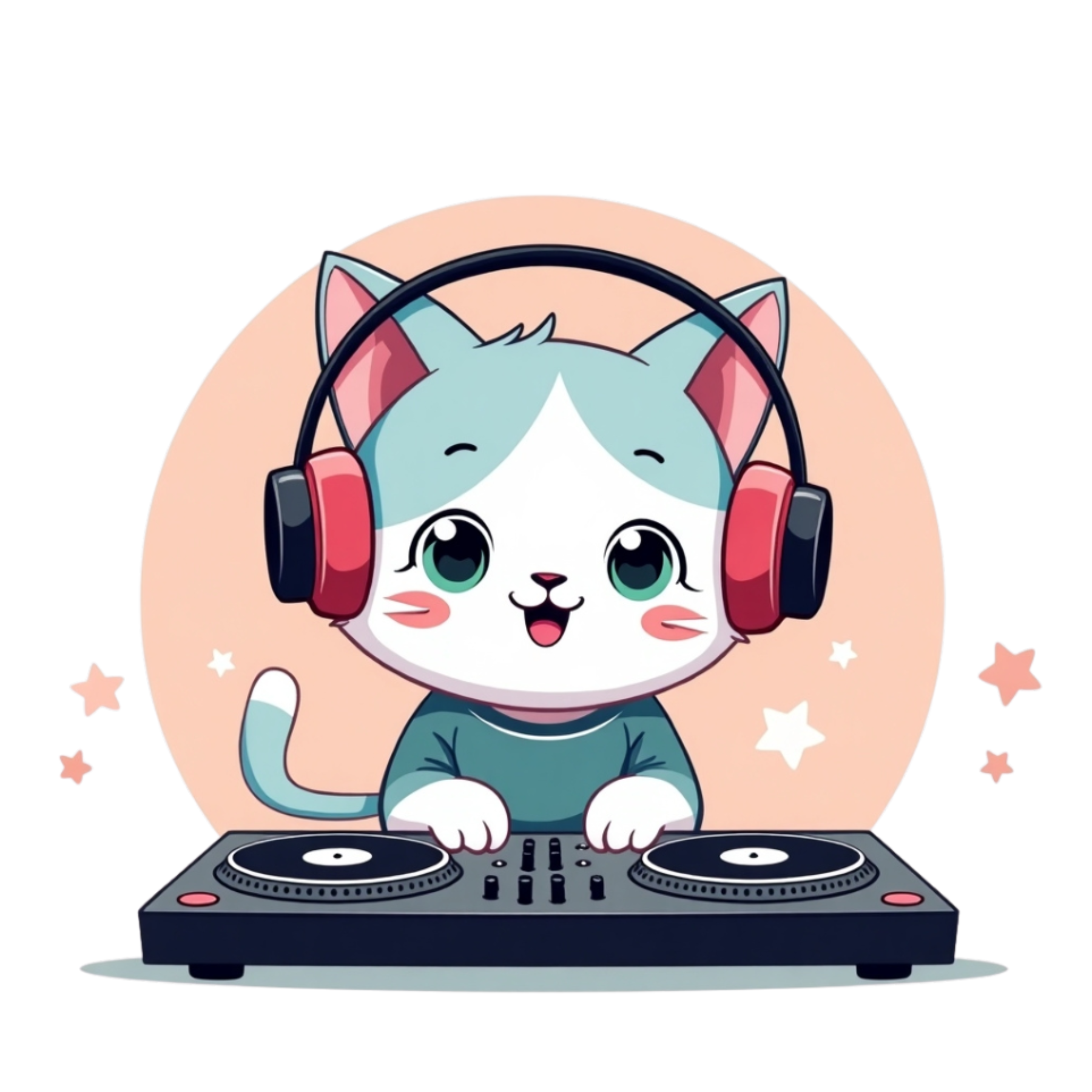 Kawaii Cat Sticker Design 04 [Digital Download]