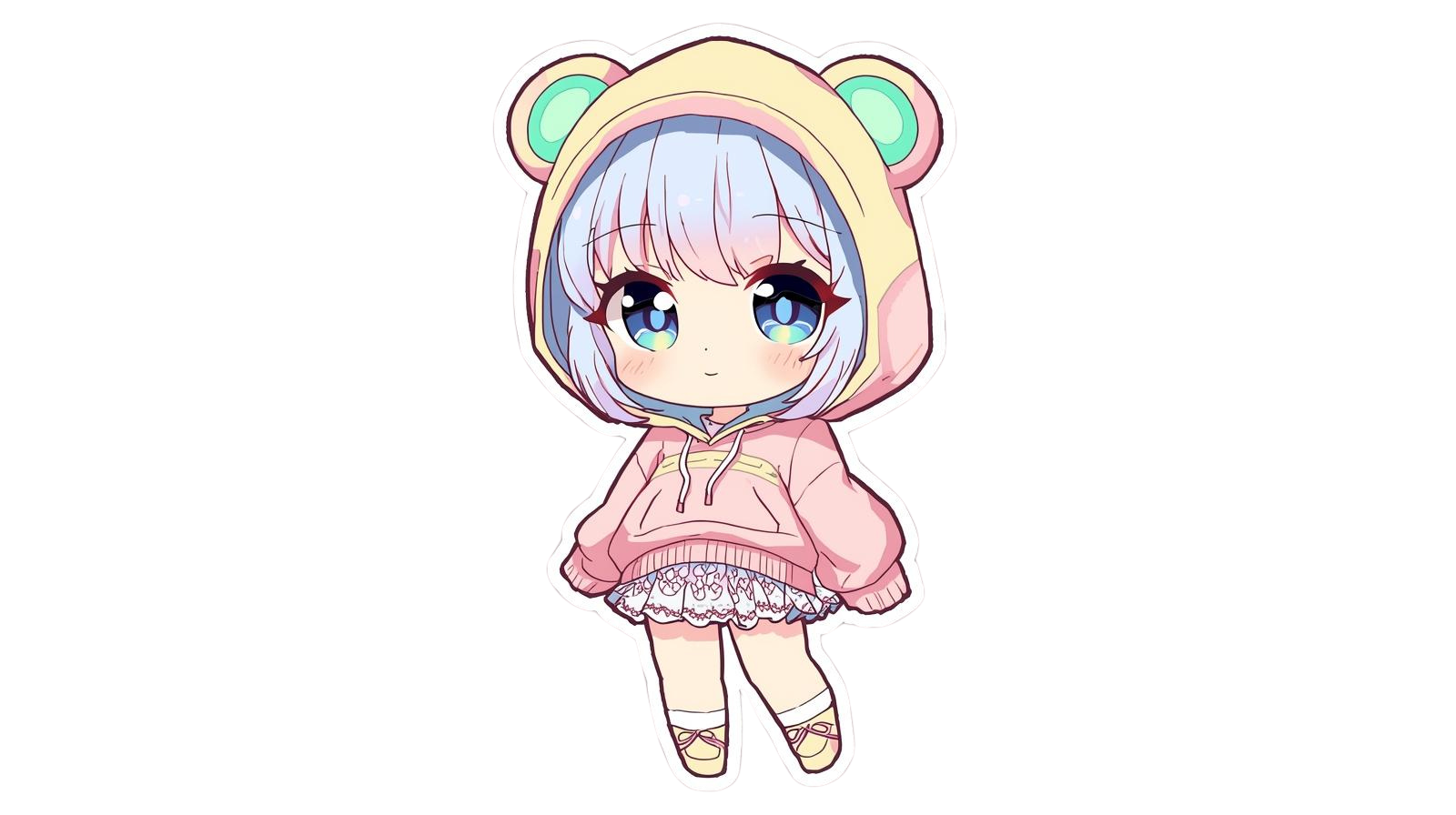 Anime Chibi Bundle 01 Character PNG Bundle — Kawaii Collectible Mascot Design | 6000×6000px Ultra HD | Print-Ready for Stickers