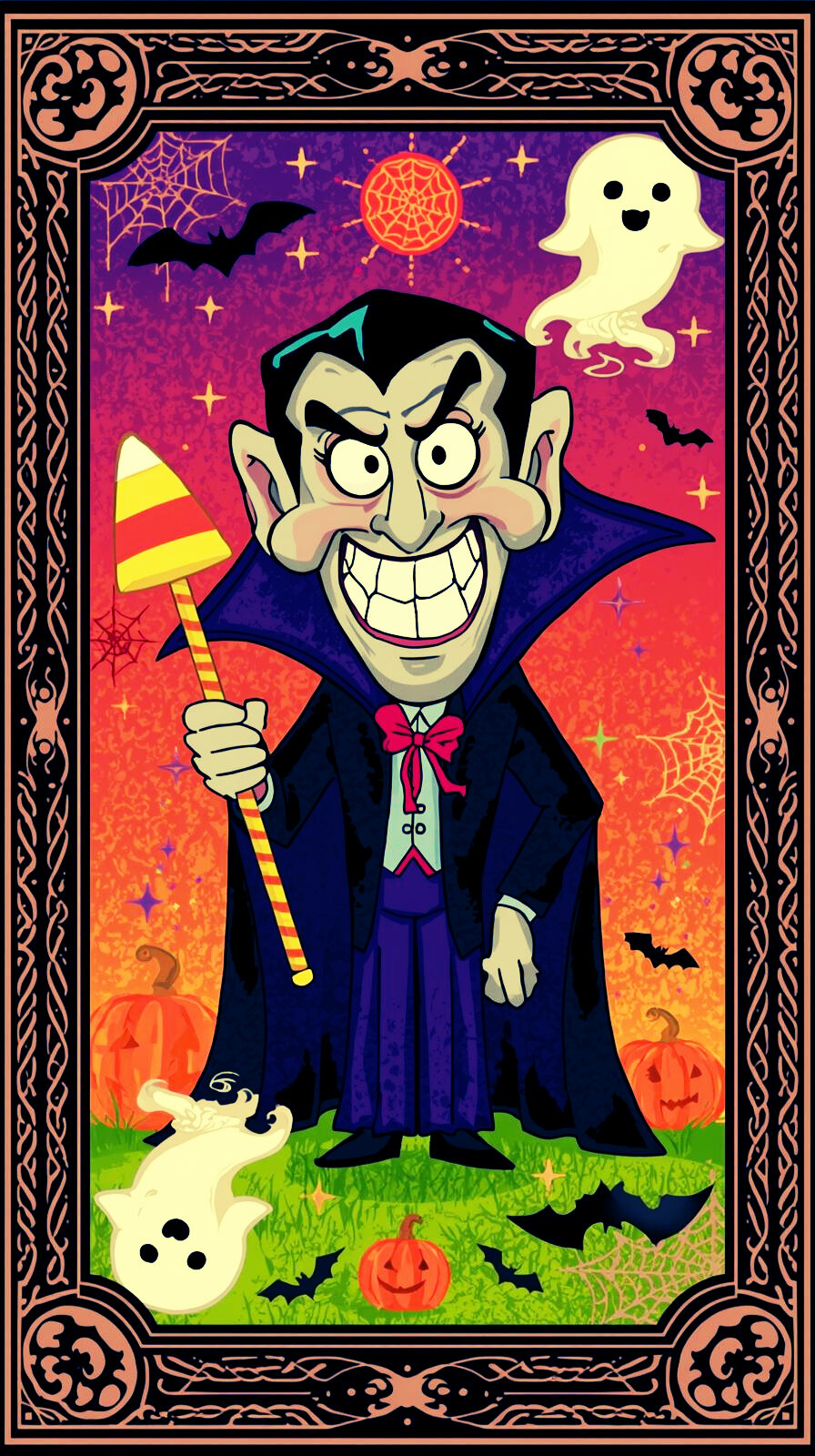 Colorful Spooky Art Festive Bundle [8 cards]