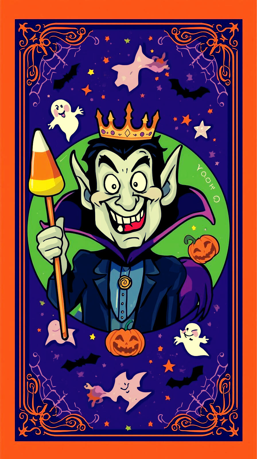 Colorful Spooky Art Festive Bundle [8 cards]