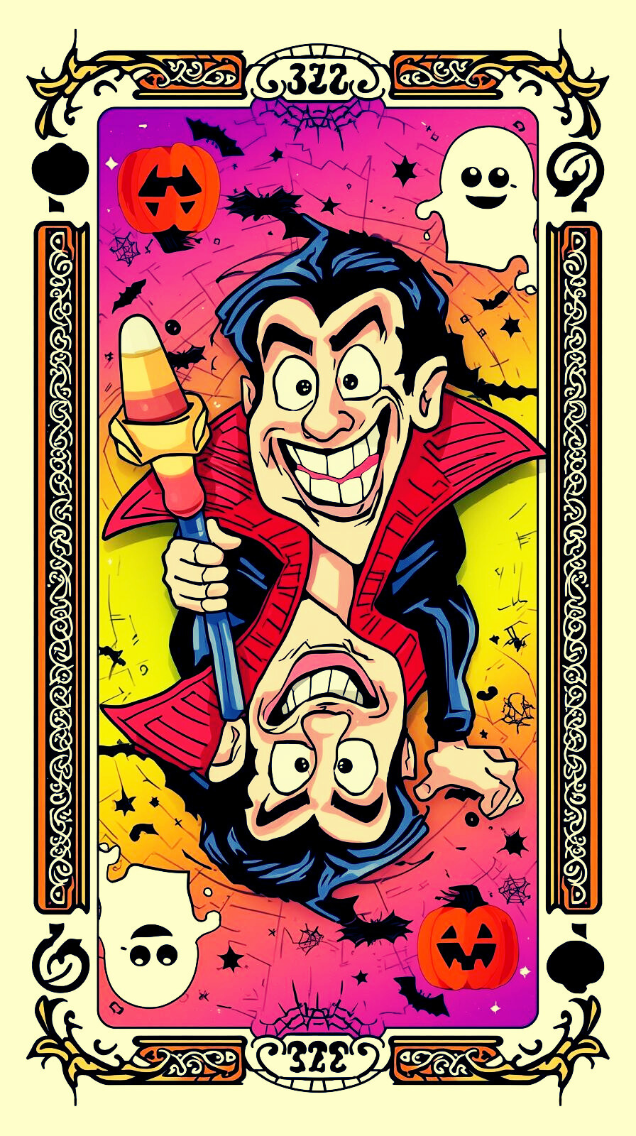 Colorful Spooky Art Festive Bundle [8 cards]